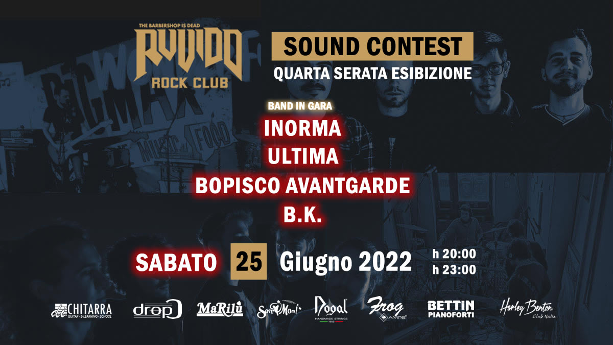 Ruvido Sound Contest - Terza Semifinale 25 Giugno 2022